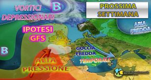 Prossimi giorni instabilità in aumento in Italia