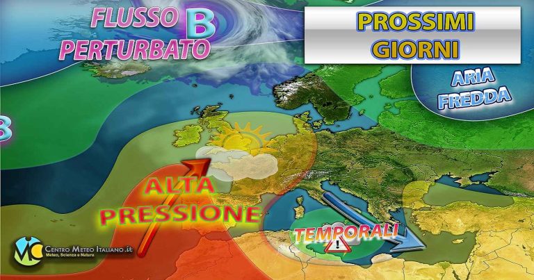 Meteo – Instabilità in Italia con piogge e temporali su alcune regioni, ma per il weekend torna la primavera