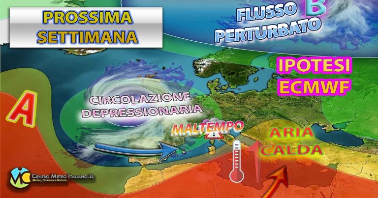 Meteo Italia – nuova fase di maltempo possibile da metà mese, ma prima ecco la rimonta dell’alta pressione