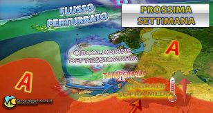 Meteo - Nuovo attacco di maltempo in arrivo la prossima settimana mette in stand-by la Primavera: la tendenza