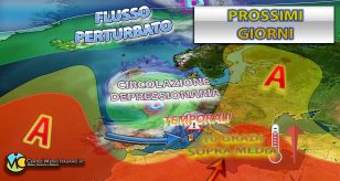 Meteo Italia - maltempo che insiste su parte dell'Italia