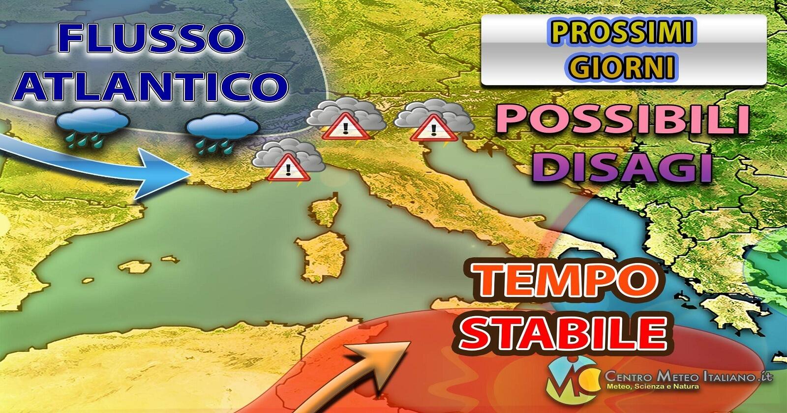 Temporali intensi soprattutto al Nord nei prossimi giorni