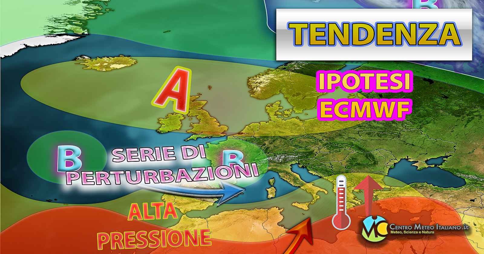 Serie di impulsi instabili tra Europa e Mediterraneo