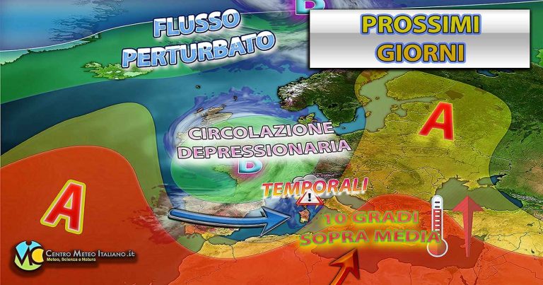 Meteo – Maltempo in attenuazione, ma nuove piogge e temporali in arrivo nel weekend su molte regioni d’Italia