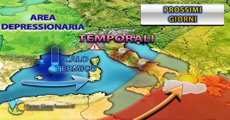 Meteo – Maggiore stabilità in Italia nei prossimi giorni, ma ancora piogge e temporali su alcune regioni