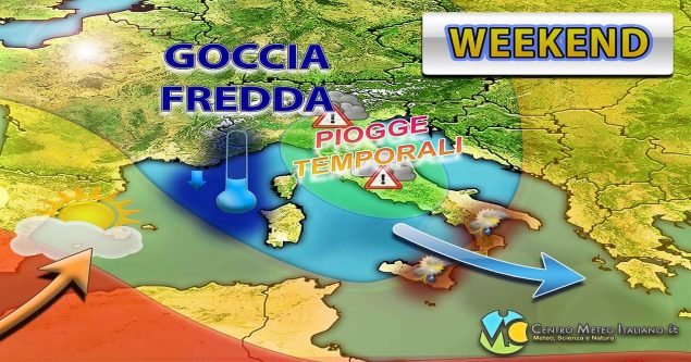 Meteo - Maltempo anche intenso fino al Weekend, con piogge, temporali e possibili grandinate: i dettagli