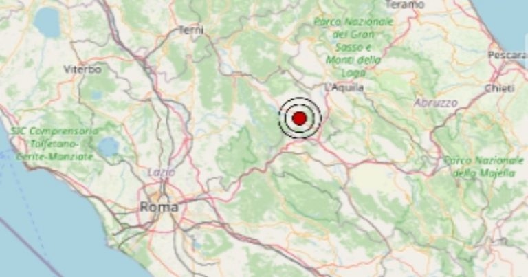 Terremoto oggi, domenica 26 maggio 2024: scossa avvertita nel Lazio, epicentro, ipocentro e dati Ingv