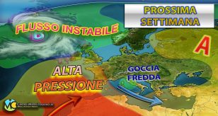 Meteo - Flusso perturbato sbilanciato verso l'Europa e l'Italia: maltempo frequente in arrivo, anche intenso