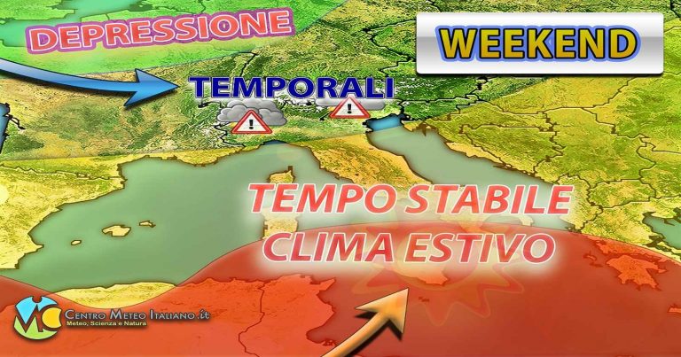 Meteo Italia – Diffusa stabilità, salvo qualche disturbo sulle Alpi; caldo al sud con picchi di +40°C