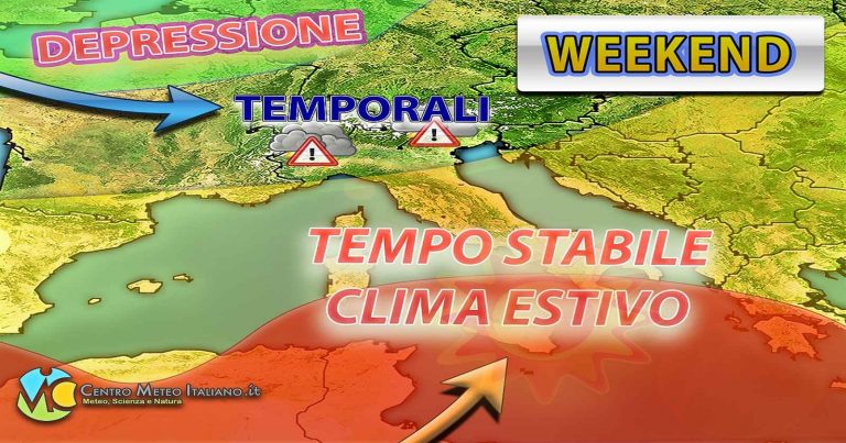 Meteo Italia – Diffusa stabilità, salvo qualche disturbo sulle Alpi; caldo al sud con picchi di +40°C