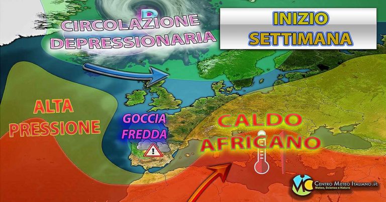 Meteo – Tempo via via più stabile in Italia nei prossimi giorni, l’Anticiclone africano prende spazio: i dettagli