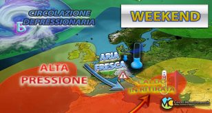 Meteo - Attacco di maltempo nel Weekend con possibili nubifragi e calo generale delle temperature: i dettagli