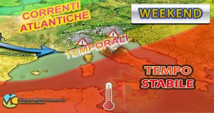 Meteo - Breve pausa dal maltempo in Italia, piogge e temporali torneranno nel Weekend: i dettagli