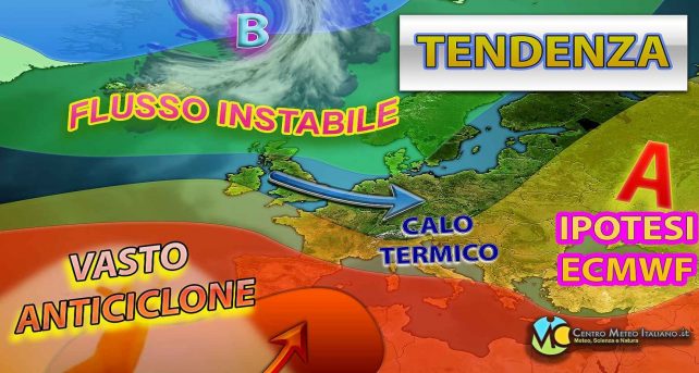 Meteo - Lieve cedimento dell'Alta pressione in arrivo la prossima settimana con possibile maltempo