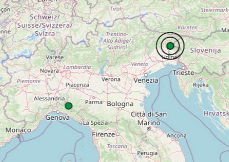 Terremoto nettamente avvertito: epicentro della scossa al nord Italia. I dati ufficiali Ingv