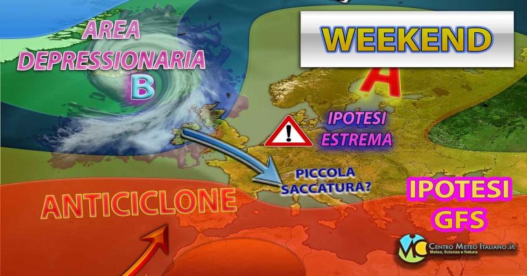 Meteo – Lieve cedimento dell’Anticiclone, peggioramento in vista nel Weekend con possibili nubifragi