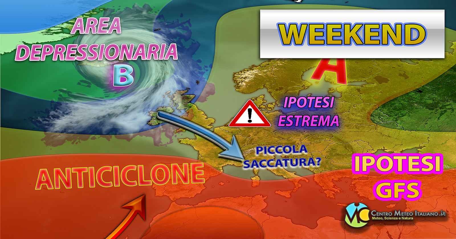 Possibile saccatura nel weekend con calo termico