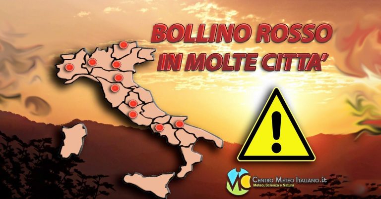 Meteo – Italia nella morsa del caldo, oggi salgono a 14 le città da bollino rosso