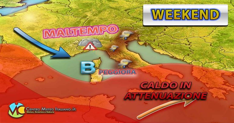 Meteo – Colpo all’Estate, cavo perturbato porta temporali, calo termico e possibili nubifragi: i dettagli