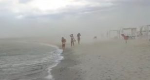 tempesta di sabbia viserba rimini