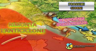 Meteo - Anticiclone prende il sopravvento con caldo africano ad oltranza, ma attenzione ai temporali