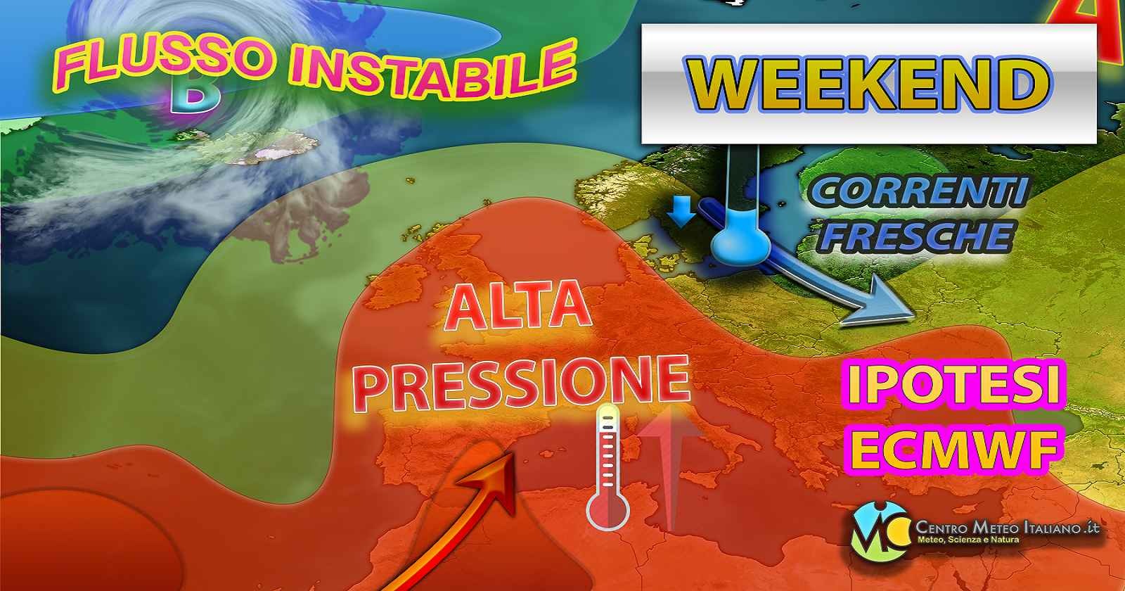 Rimonta l'alta pressione nell'ultimo weekend di luglio