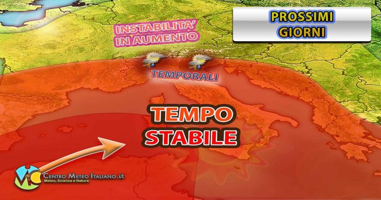 Meteo – Caldo rovente avvolgerà l’Italia anche nei prossimi giorni, con qualche temporale: i dettagli Meteo – Caldo rovente avvolgerà l’Italia anche nei prossimi giorni, con qualche temporale: i dettagli
