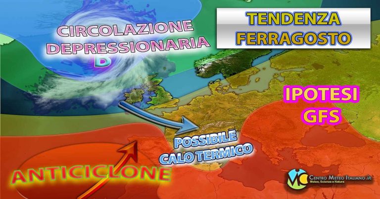 Meteo Italia – giornate bollenti prima del Ferragosto, possibili temporali a seguire