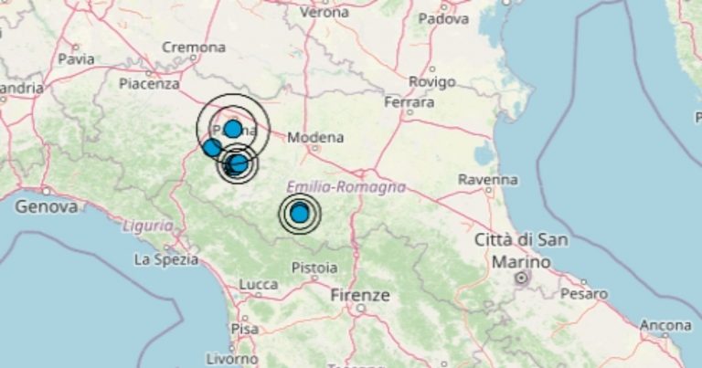 Doppia scossa di terremoto registrata in Emilia Romagna in pochi minuti, epicentro, ipocentro e dati INGV