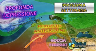 Meteo - Cavo perturbato in transito la prossima settimana con maltempo in estensione: i dettagli