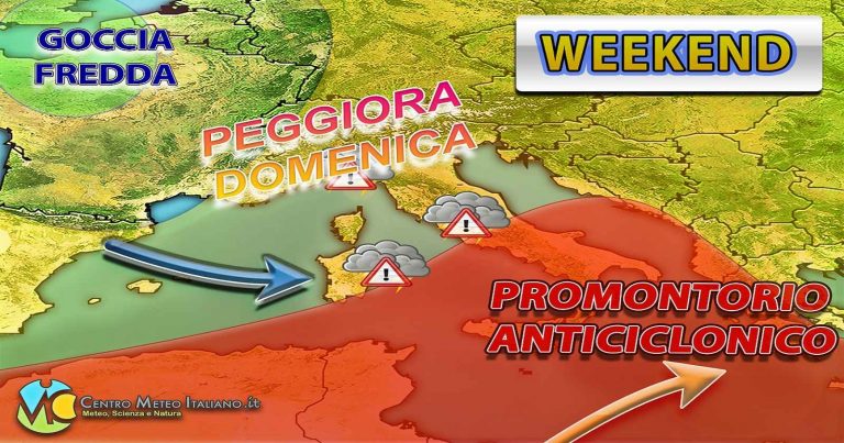 Meteo – Nuovo peggioramento alle porte dell’Italia nel Weekend, con possibili nubifragi in arrivo: i dettagli