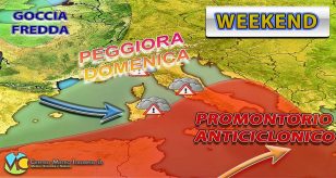 Meteo - Nuovo peggioramento alle porte dell'Italia nel Weekend, con possibili nubifragi in arrivo: i dettagli