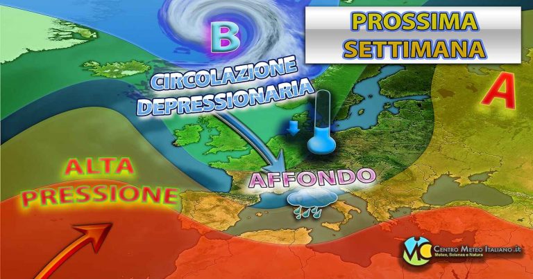 Meteo – Autunno scalpitante con nuova forte perturbazione in vista la prossima settimana: i dettagli