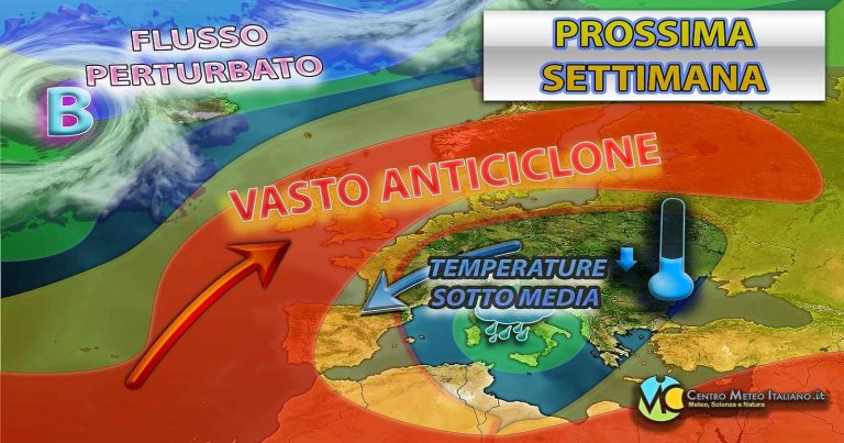 Meteo Italia – goccia fredda associata ad una circolazione depressionaria che torna sul Mediterraneo con maltempo