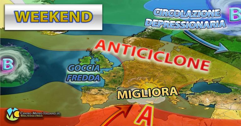 Meteo – Weekend al via stabile, ma domani torna qualche pioggia