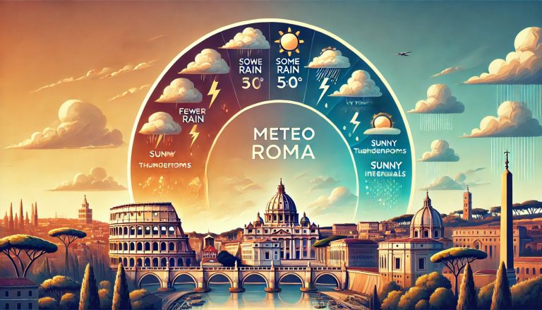 Meteo Roma – Stabilità prevalente e clima mite fino al weekend, poi arriva il maltempo con possibili nubifragi