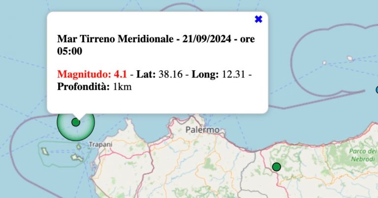 Terremoto oggi 21 settembre 2024, scossa M 4.1 avvertita dai cittadini: decine di segnalazioni, i dati ufficiali INGV