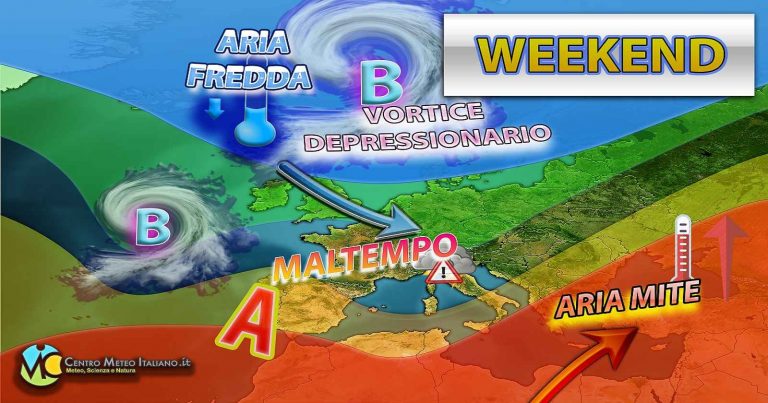 Meteo Weekend – Ultimo di settembre con maltempo e crollo termico, ottobre con possibile rimonta anticiclonica