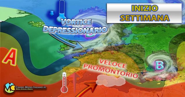 Meteo - Promontorio anticiclonico in rapida rimonta sul mediterraneo ad inizio prossima settimana