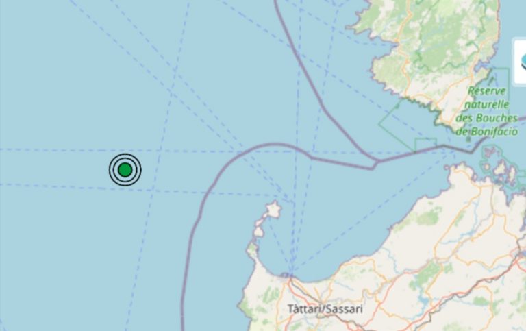 Terremoto oggi in Sardegna, 1 ottobre 2024: scossa in mare di M 2.3, dati INGV