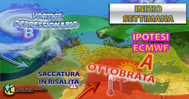 Meteo Italia – Ottobrata con sole e clima più che mite, ma da metà settimana torna il maltempo anche intenso