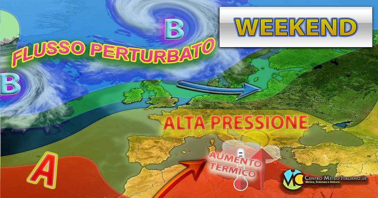 Meteo – Weekend con tempo più stabile e temperature in aumento, salvo residui disturbi