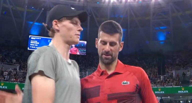 Sinner-Djokovic, orario semifinale Six Kings Slam: come vederla in diretta tv e live streaming