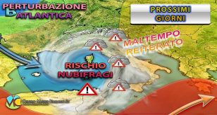 Meteo - Alle porte di un Weekend perturbato con temporali e possibili nubifragi: ecco i dettagli