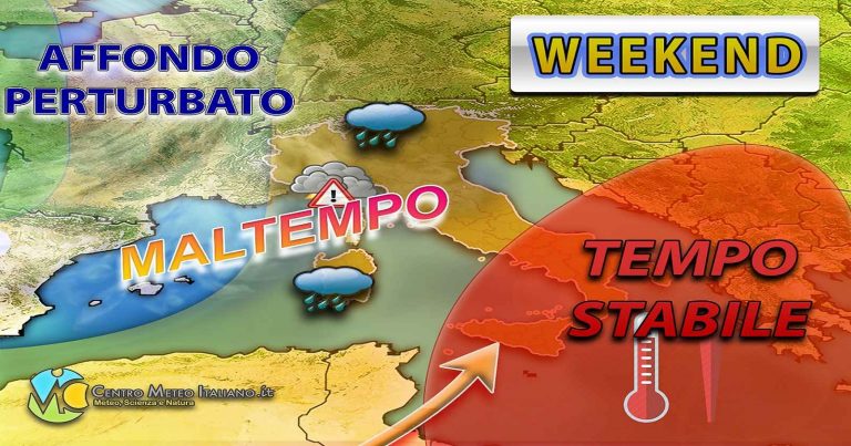 Meteo – Weekend autunnale con piogge, temporali e rischio nubifragi in Italia: i dettagli