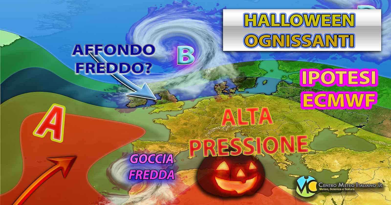 Meteo - Prevalente stabilità per Halloween e Ognissanti, ma occhio a insidia maltempo: la tendenza