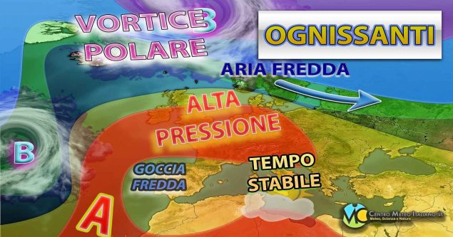 Meteo Italia - duraturo anticiclone tra fine ottobre e inizio novembre