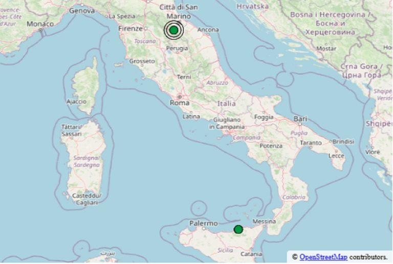 Terremoto in Italia oggi, 6 novembre 2024: due scosse nella notte – Dati dell’INGV