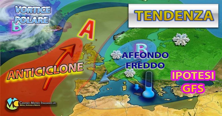 Meteo – Prossima settimana con possibile irruzione fredda in arrivo da est che potrebbe interessare anche l’Italia