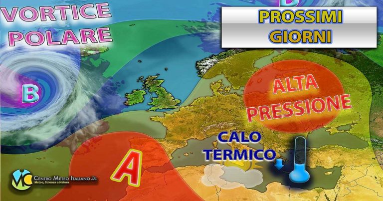 Meteo – In arrivo correnti fresche da est con possibili gocce fredde che potrebbero giungere nel weekend